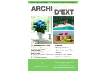 ARCHID'EXT - Équipement du jardin - Salle de presse - Amsterdam Communication